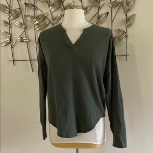 Calvin Klein Jeans Dark Green Long Sleeve Top
